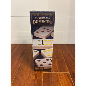 Cardinal Double-6 Dominoes 28 Color Dot Domino 8+ Game Gallery 2 players Sealed